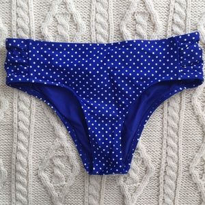 NWOT American eagle bikini bottom blue white dots
